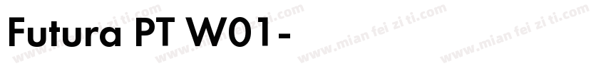 Futura PT W01字体转换
